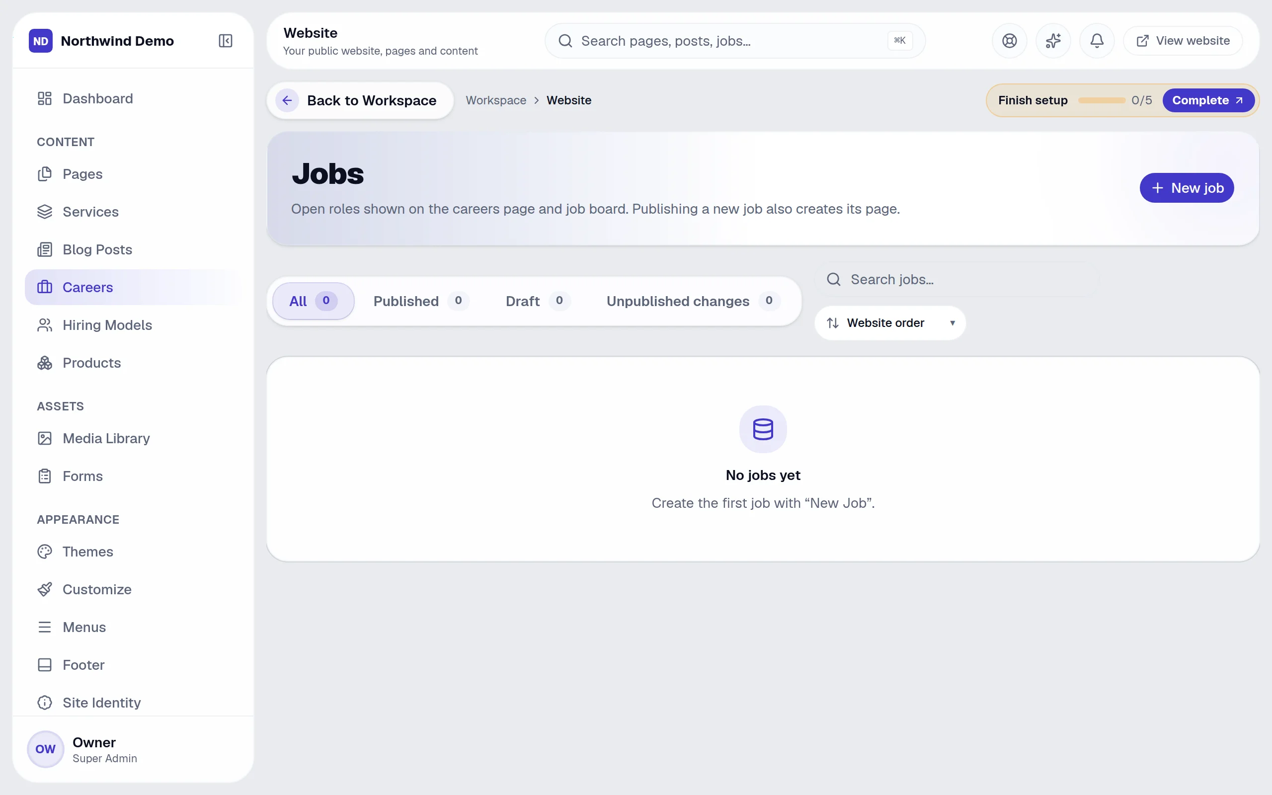 Website — Careers: the real screen