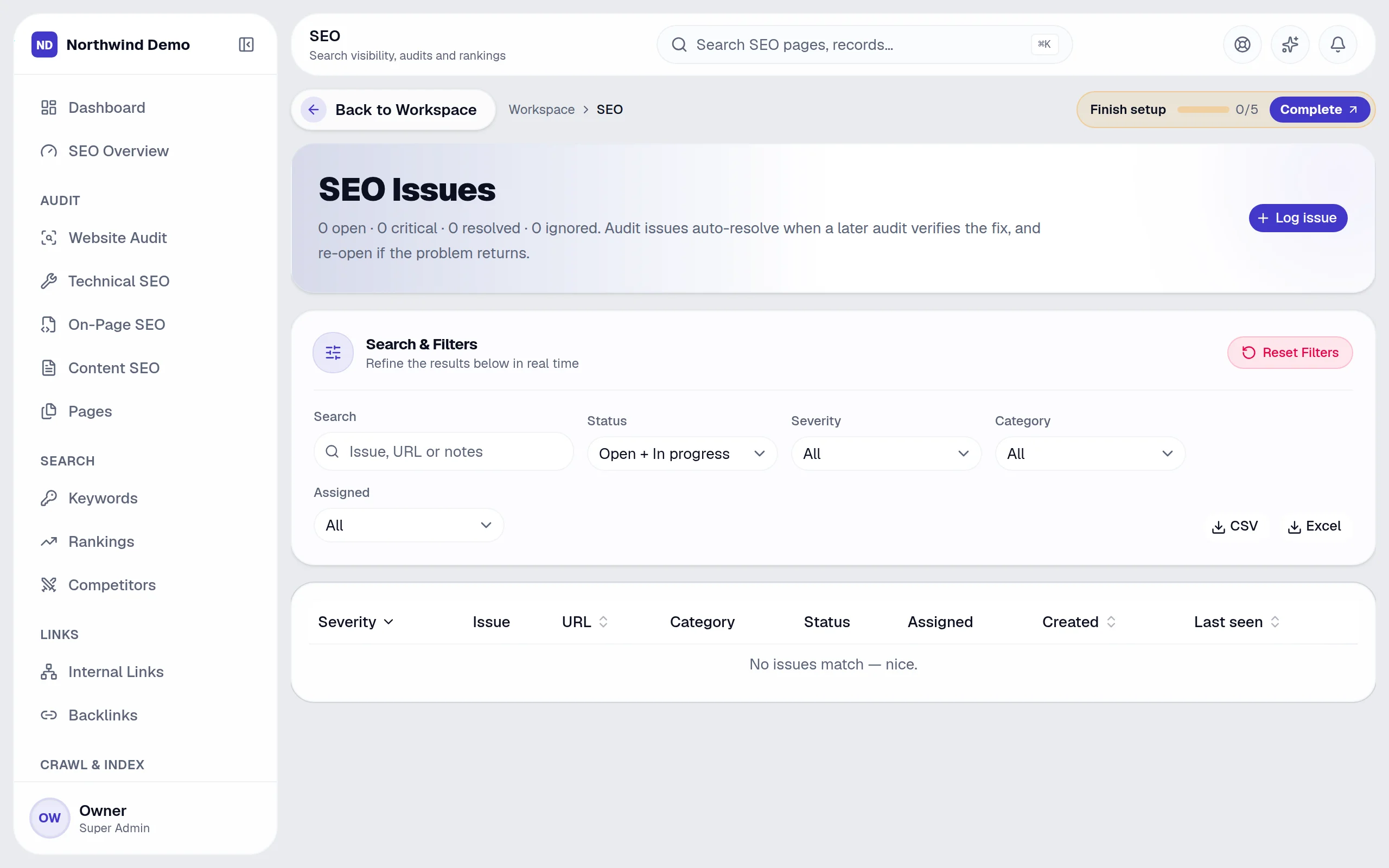 SEO — SEO issues: the real screen