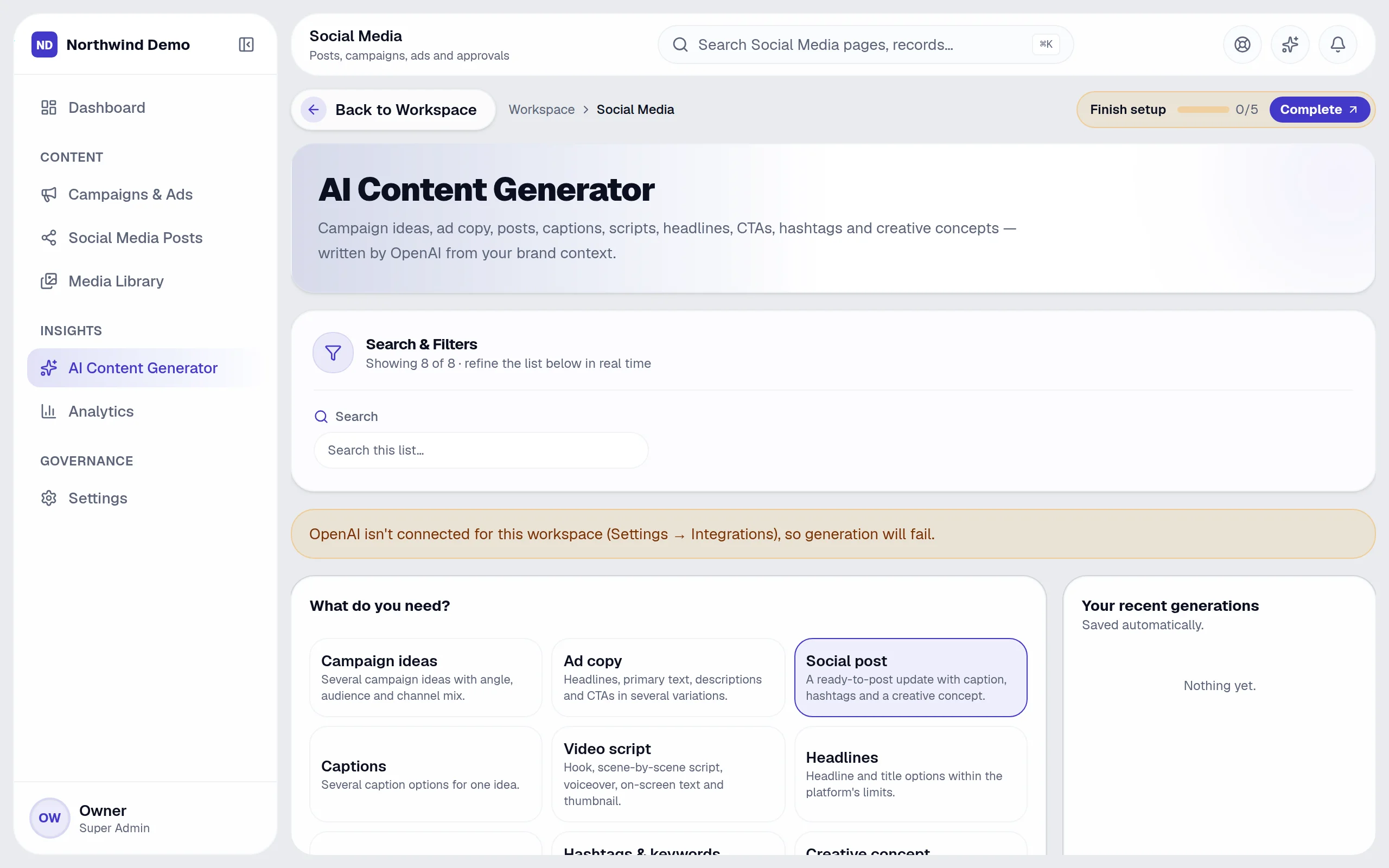 Social Media — Tone refinement: the real screen