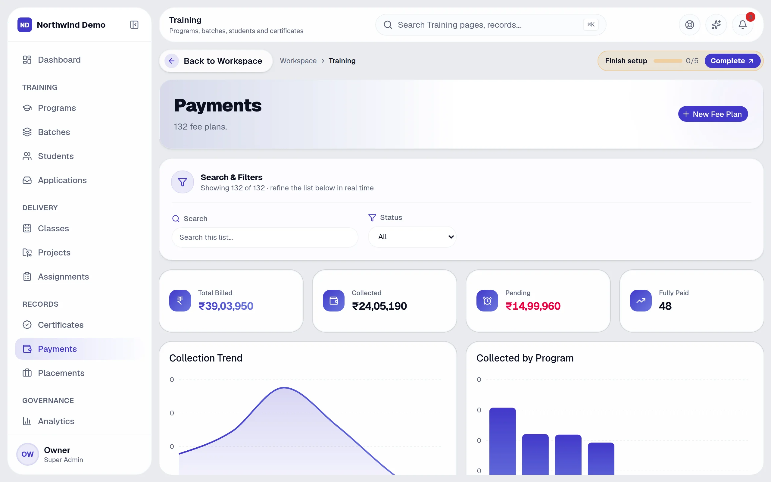 Training — Payments: the real screen